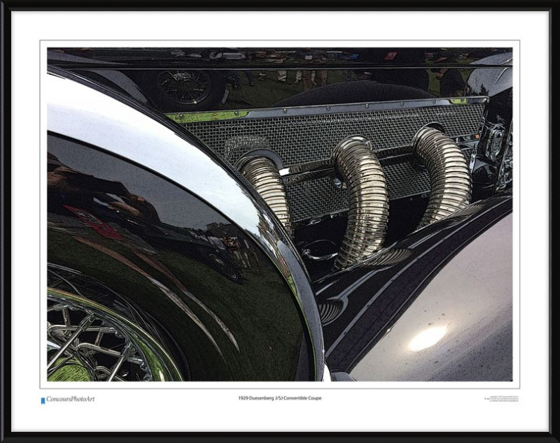 1929 Duesenberg J/SJ Convertible Coupe / CPA314C / Stylized Print