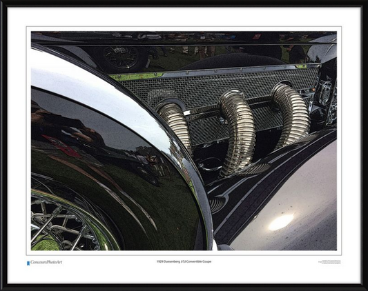 1929 Duesenberg J/SJ Convertible Coupe / CPA314C / Stylized Print