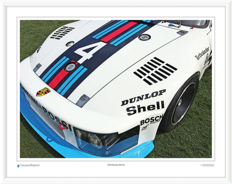 1976 Porsche 935/76 / CPA414C / Stylized Print