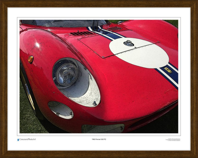 1965 Ferrari 365 P2 / CPA411C / Stylized Image