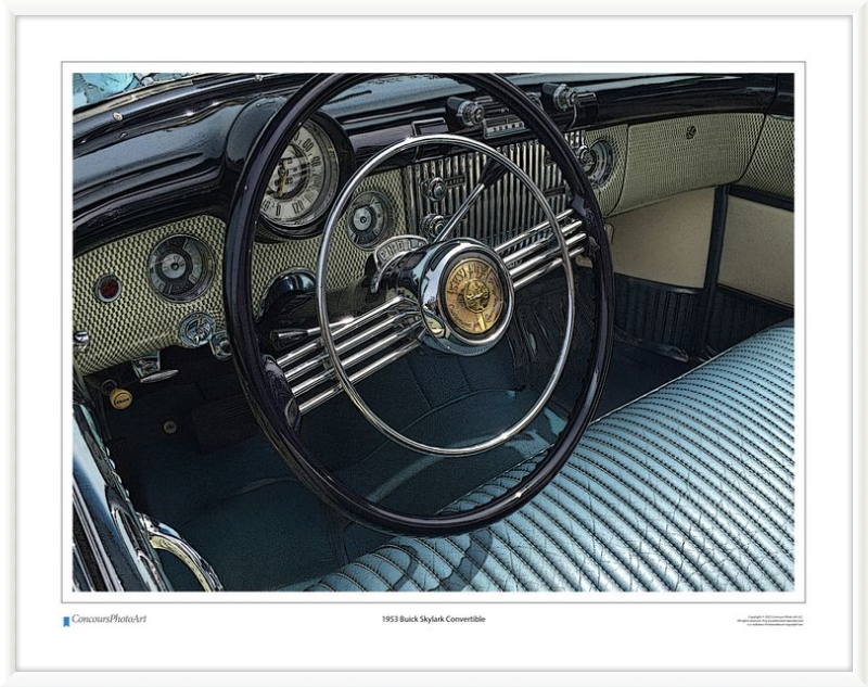 1953 Buick Skylark Convertible / CPA606C / Stylized Image