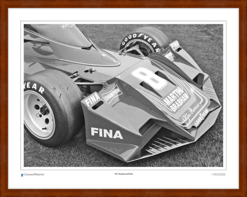 1977 Brabham BT45B / CPA412B / B&W Print