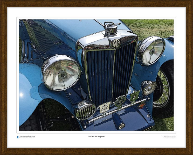 1935 MG NB Magnette / CPA105C / Stylized Image