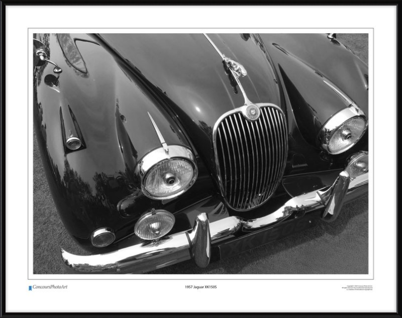 1957 Jaguar XK150S / CPA103B / Black and White