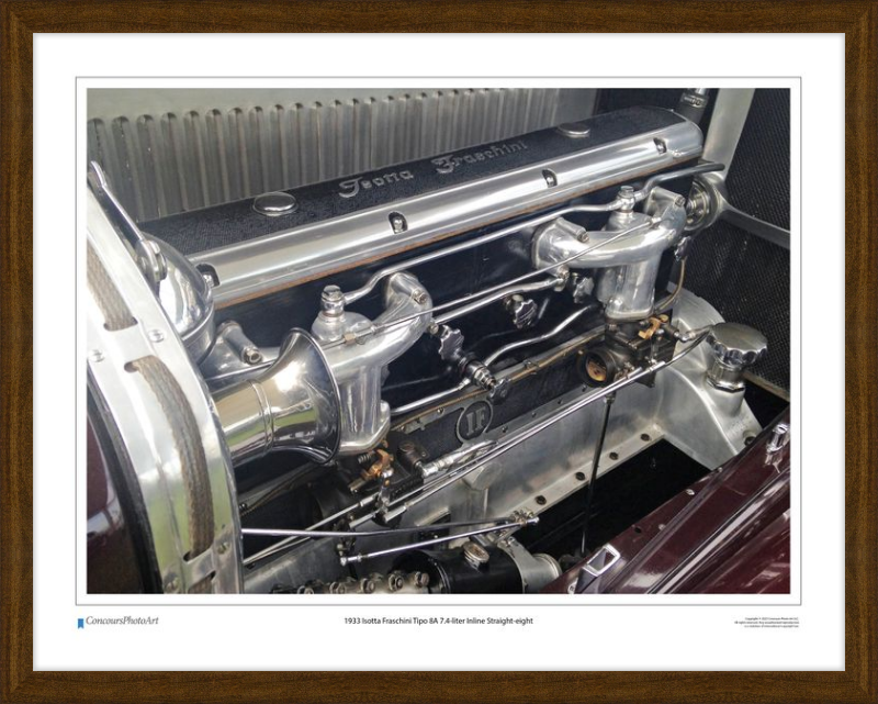 1933 Isotta Fraschini Tipo 8A 7.4-liter Inline Straight-eight / CPA712 ...