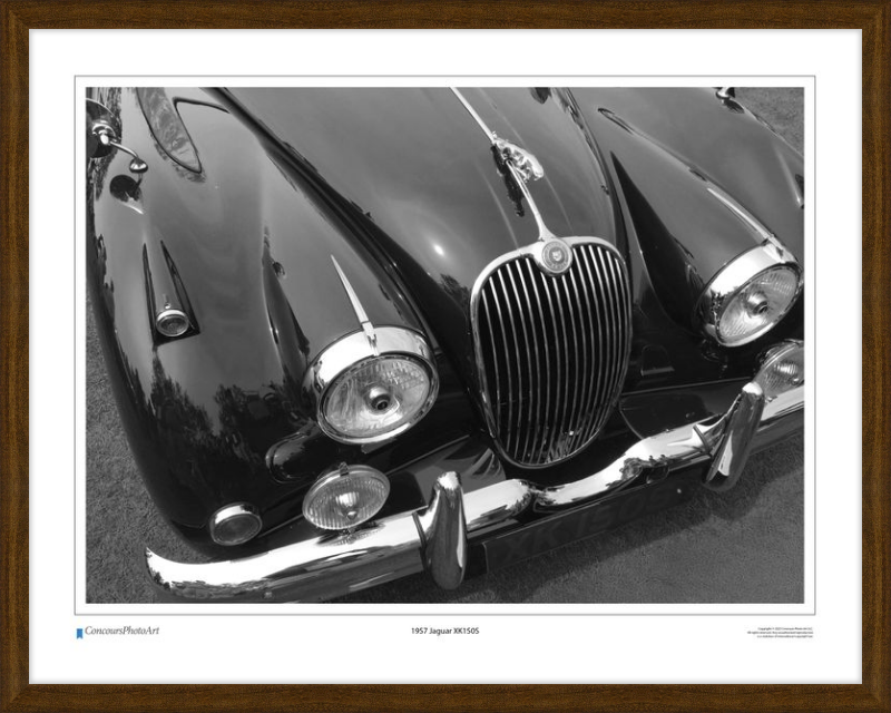1957 Jaguar XK150S / CPA103B / Black and White