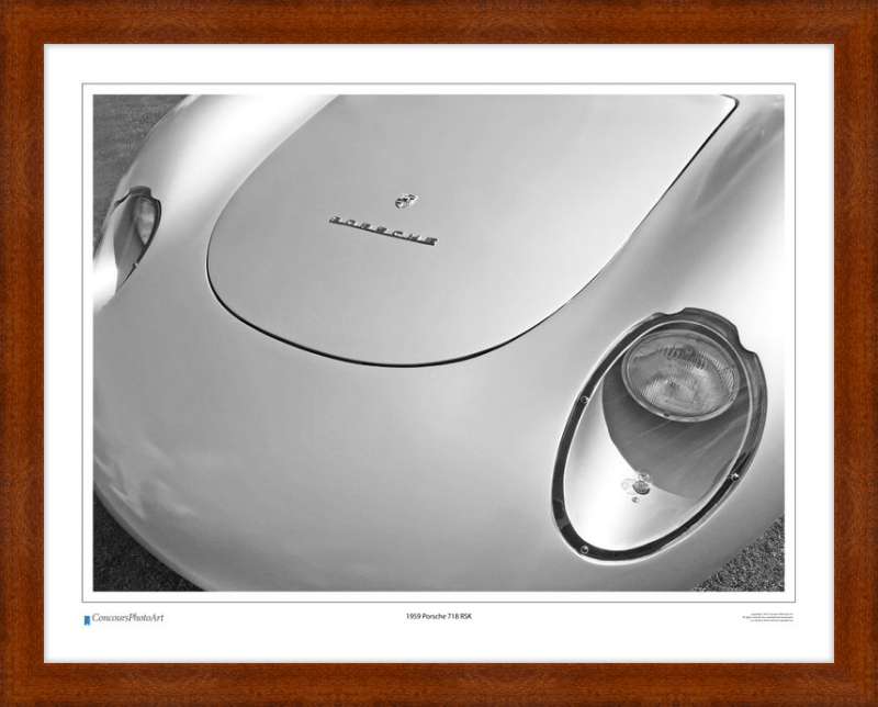 1959 Porsche 718 RSK / CPA212B / B&W Print