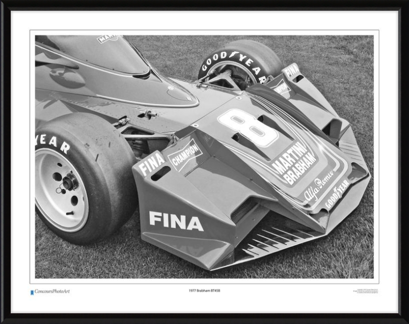 1977 Brabham BT45B / CPA412B / B&W Print