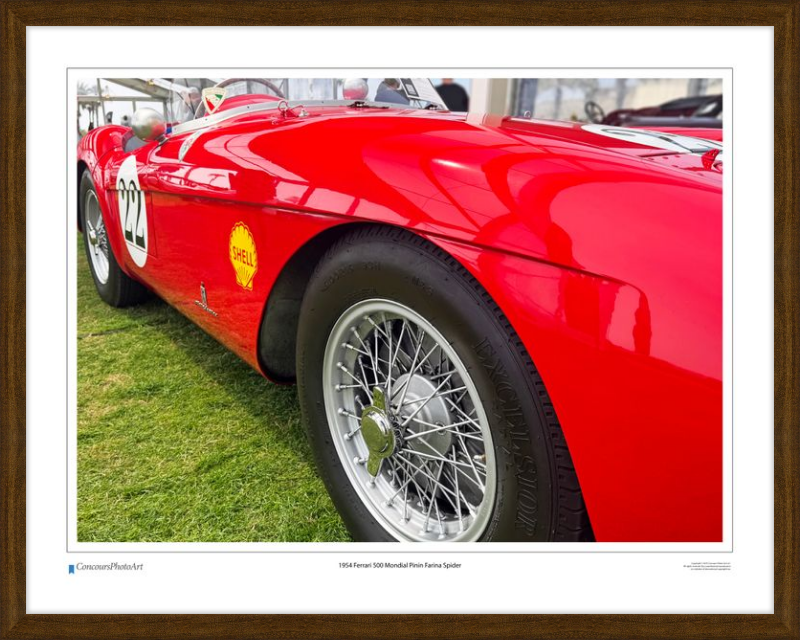 1954 Ferrari 500 Mondial Pinin Farina Spider/ CPA219A / Color Print