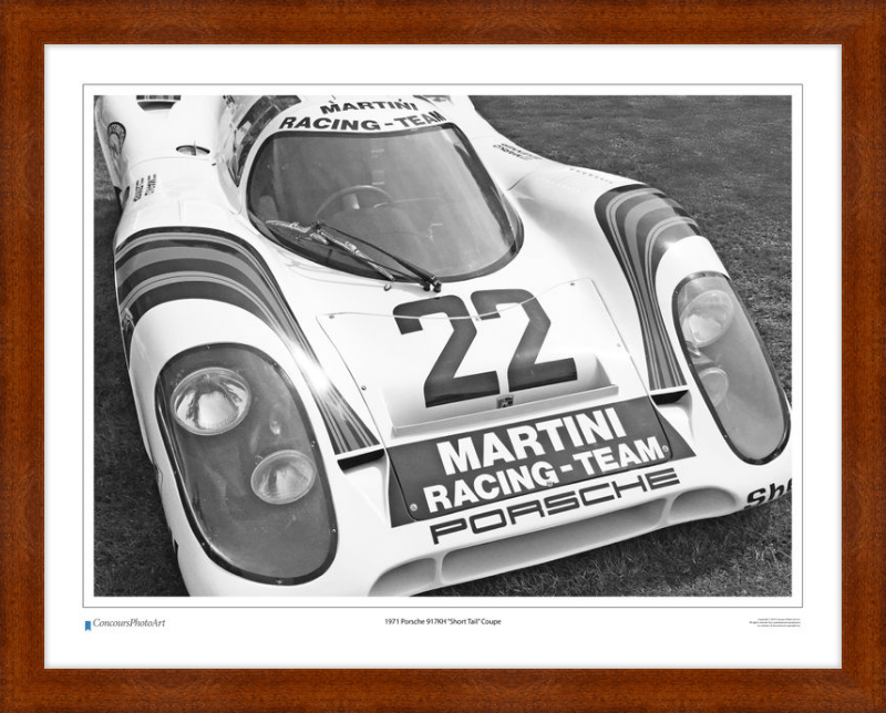 1971 Porsche 917KH "Short Tail" Coupe / CPA409B / B&W Print