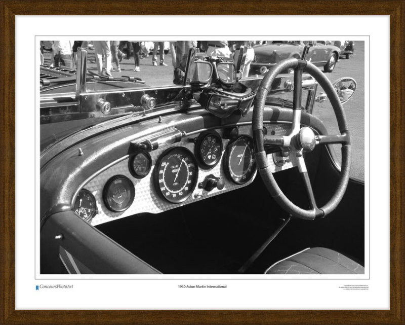 1930 Aston Martin International / CPA602B / Black and White