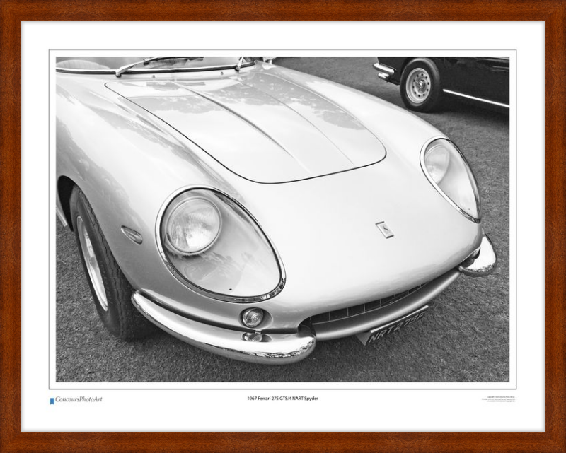 1967 Ferrari 275 GTS/4 NART Spyder / CPA218B / B&W Print