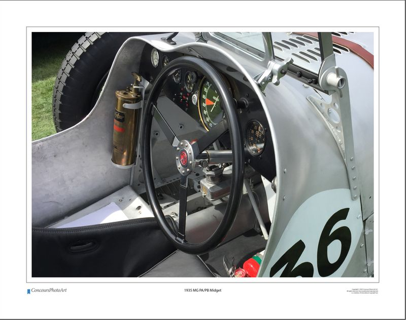 1935 MG PA/PB Midget / CPA607A / Color Image