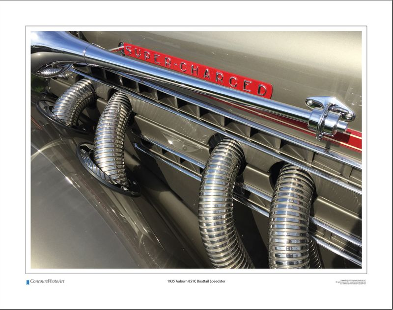 1935 Auburn 851C Boattail Speedster / CPA310A / Color Image