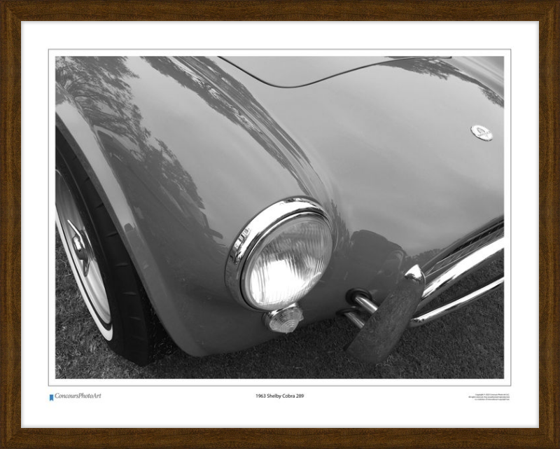 1963 Shelby Cobra 289 / CPA303B / Black and White