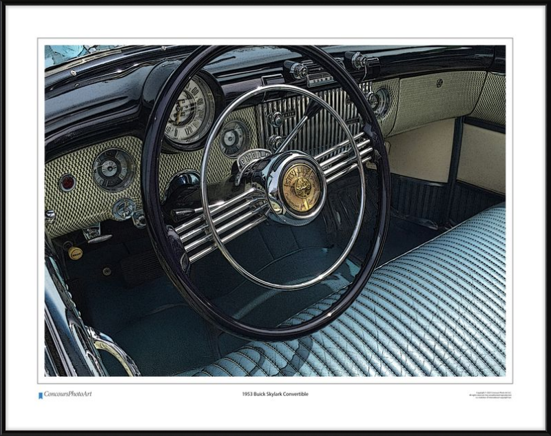 1953 Buick Skylark Convertible / CPA606C / Stylized Image