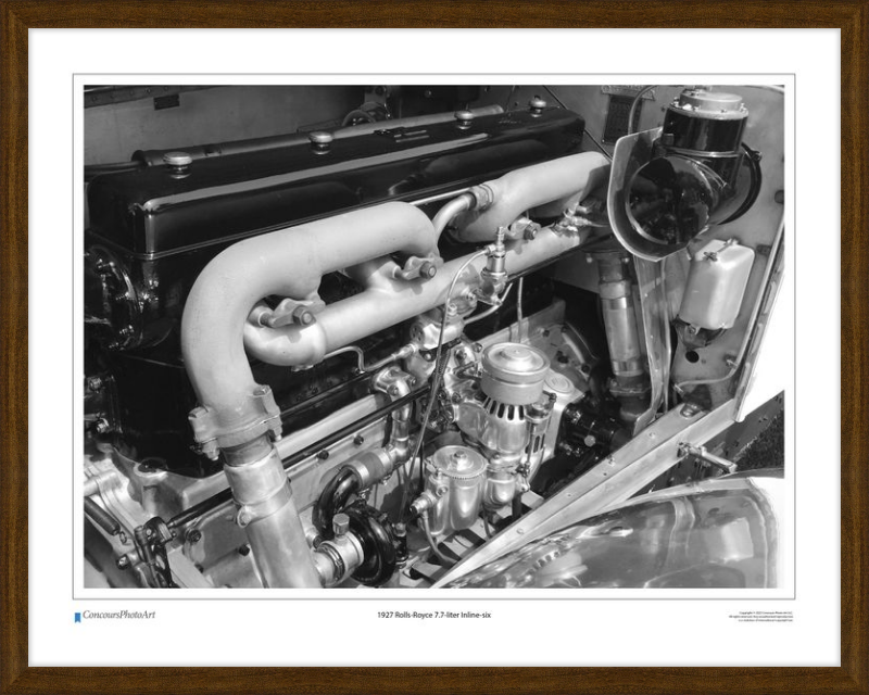 1927 Rolls-Royce 7.7-liter Inline-six / CPA702B / Black and White