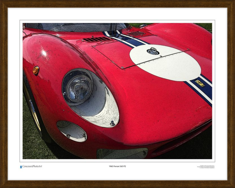 1965 Ferrari 365 P2 / CPA411C / Stylized Image