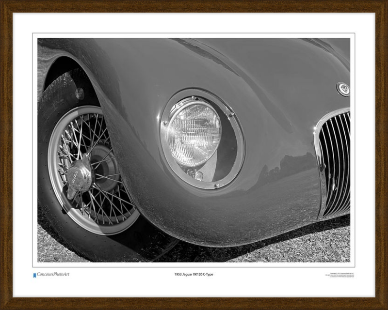 1953 Jaguar XK120 C-Type / CPA115B / Black and White