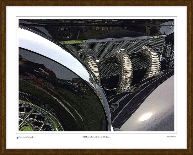 1929 Duesenberg J/SJ Convertible Coupe / CPA314C / Stylized Print