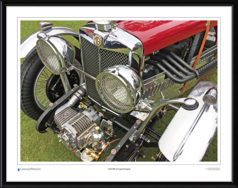 1933 MG J2 Supercharged / CPA101A / Color Print