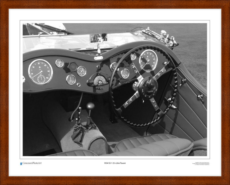 1934 SS 1 2½-Litre Tourer / CPA612B / Black and White