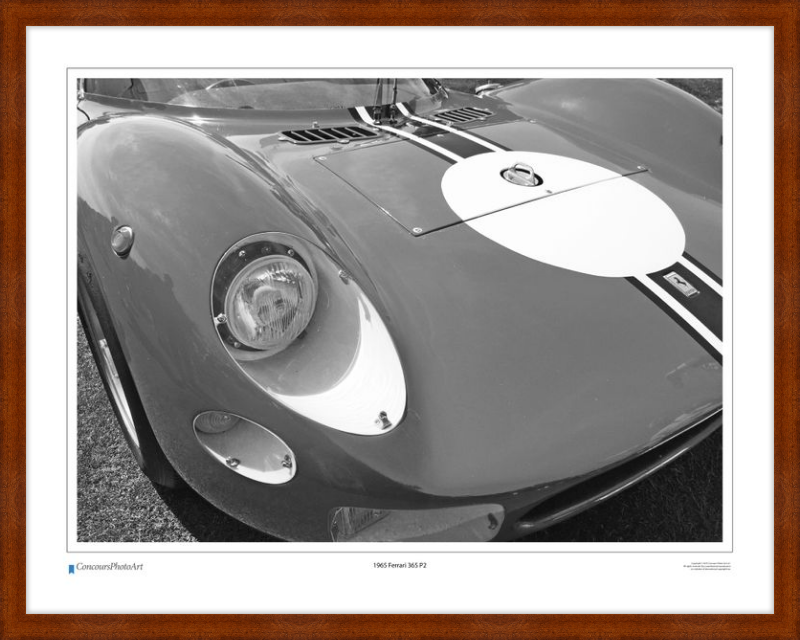 1965 Ferrari 365 P2 / CPA411B / B&W Print