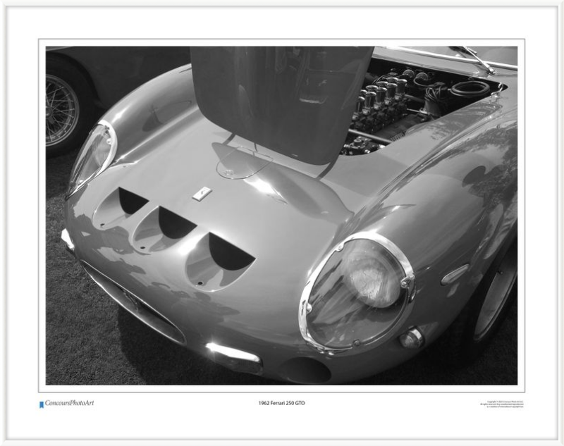 1962 Ferrari 250 GTO / CPA202B / Black and White