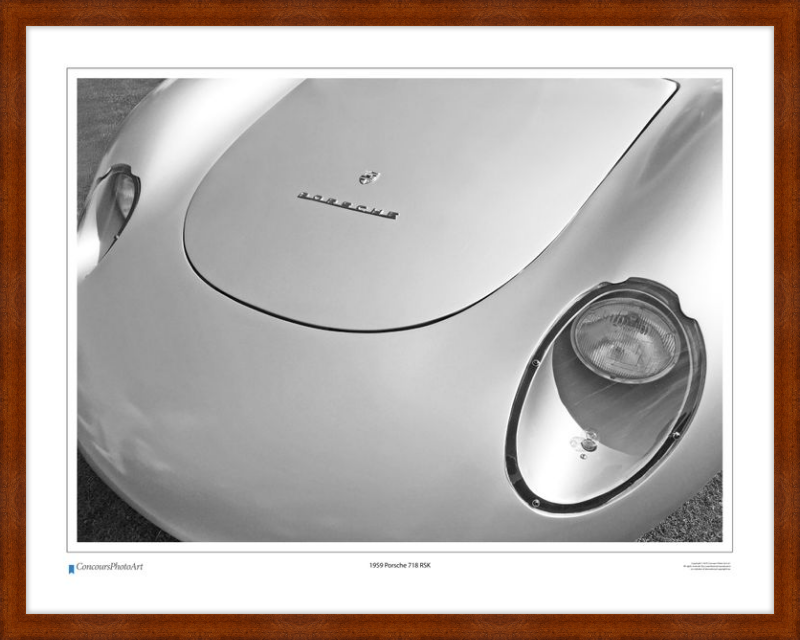 1959 Porsche 718 RSK / CPA212B / B&W Print
