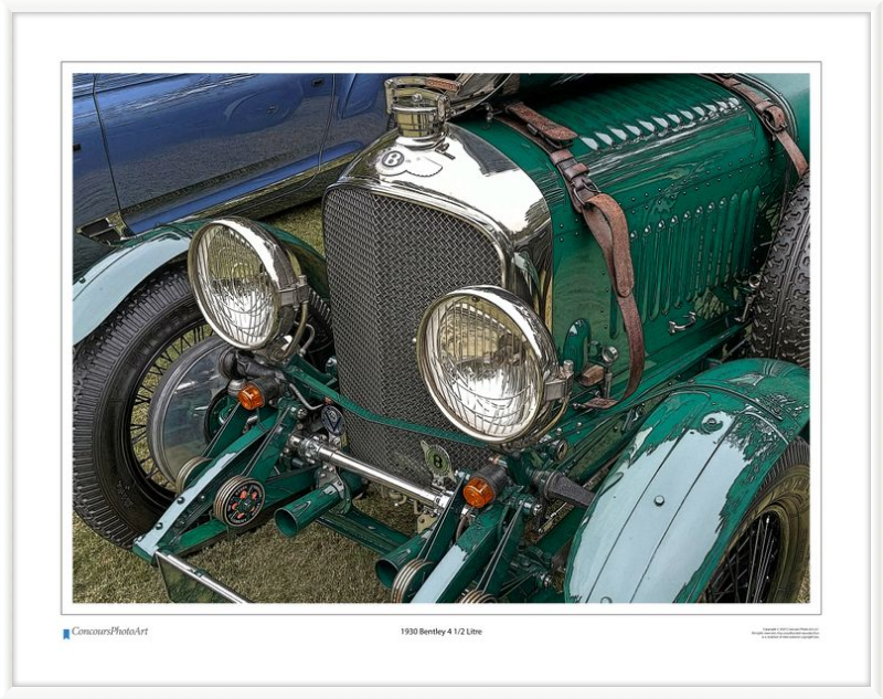 1930 Bentley 4 1/2 Litre / CPA113C / Stylized Print