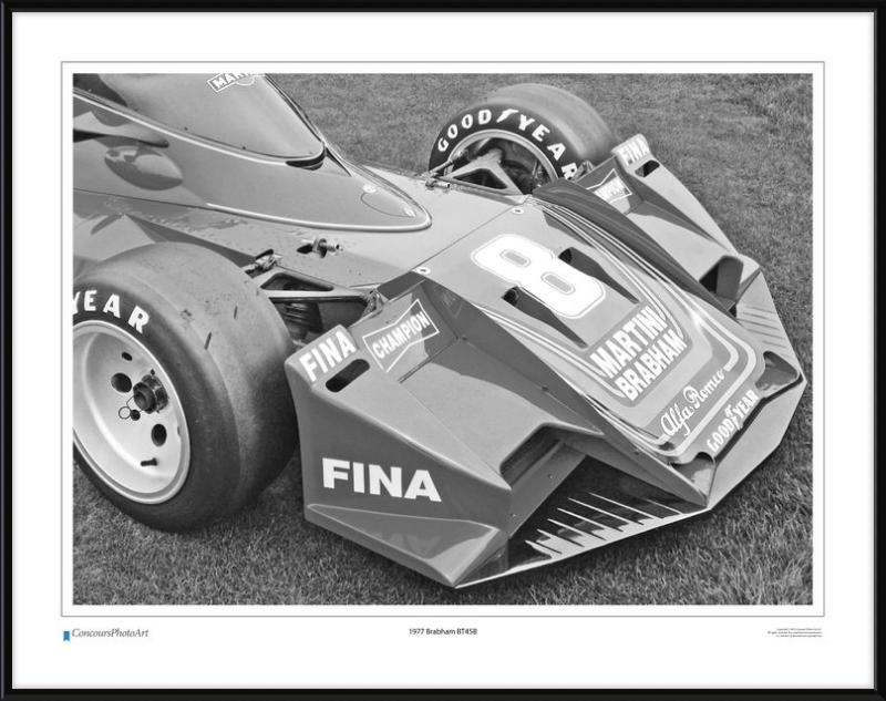 1977 Brabham BT45B / CPA412B / B&W Print