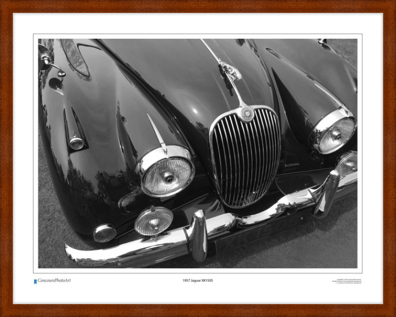 1957 Jaguar XK150S / CPA103B / Black and White
