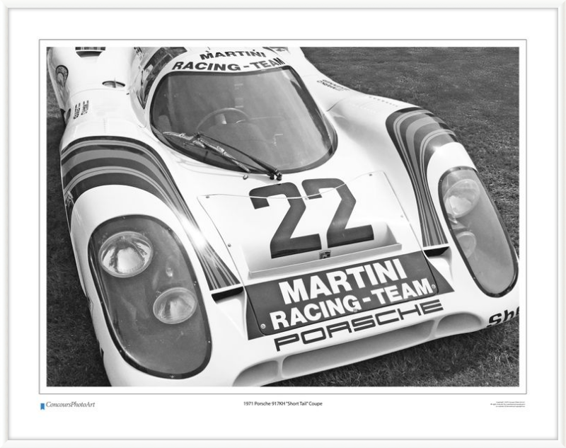 1971 Porsche 917KH "Short Tail" Coupe / CPA409B / B&W Print