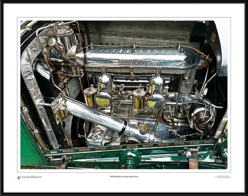 1930 Bentley 4.4-litre Inline-four / CPA713C / Stylized Print