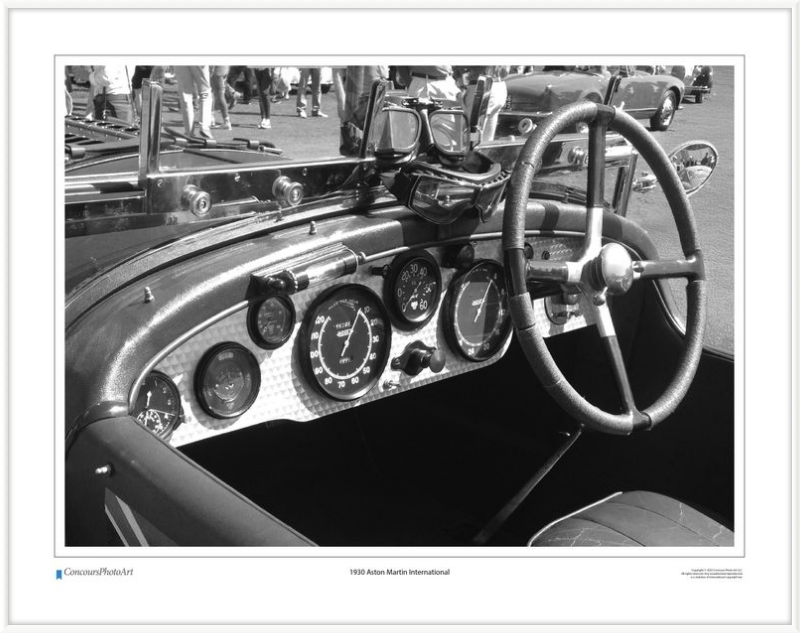 1930 Aston Martin International / CPA602B / Black and White