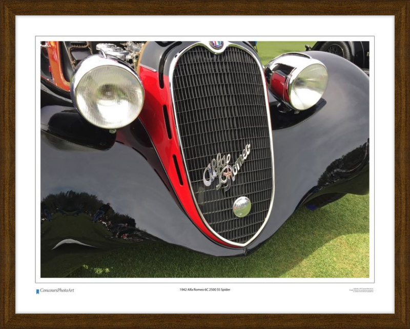 1942 Alfa Romeo 6C 2500 SS Spider / CPA216A / Color Print