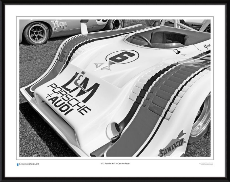 1972 Porsche 917/10 Can-Am Racer / CPA416B / B&W Print