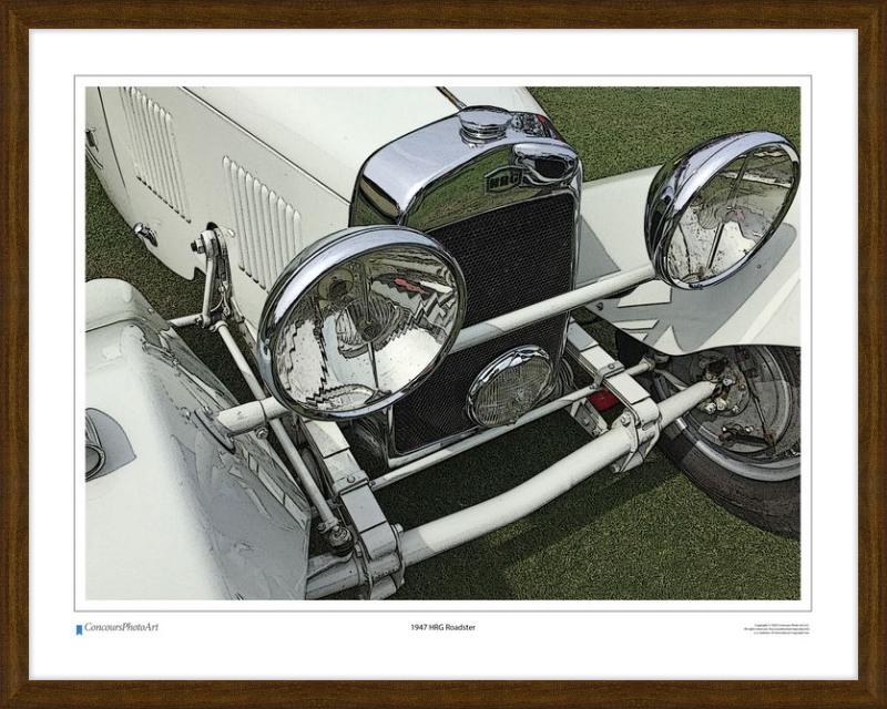 1947 HRG Roadster / CPA102C / Stylized Image