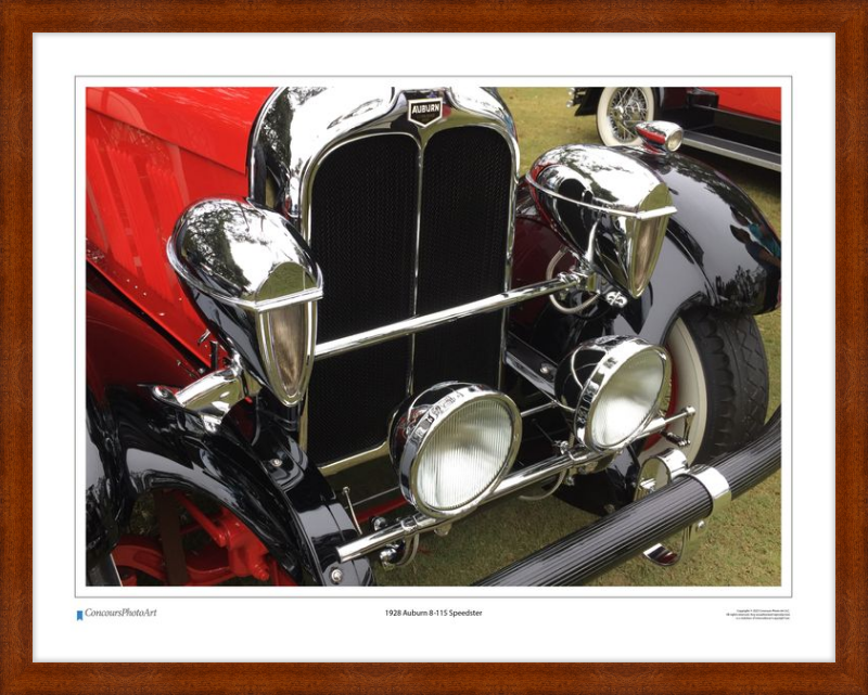 1928 Auburn 8-115 Speedster / CPA311A / Color Image