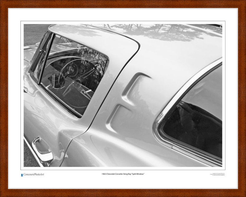 1963 Chevrolet Corvette Sting Ray "Split Window" / CPA301B / B&W Print