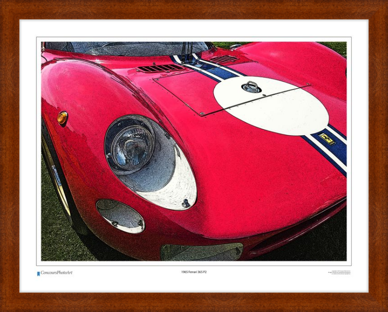 1965 Ferrari 365 P2 / CPA411C / Stylized Print
