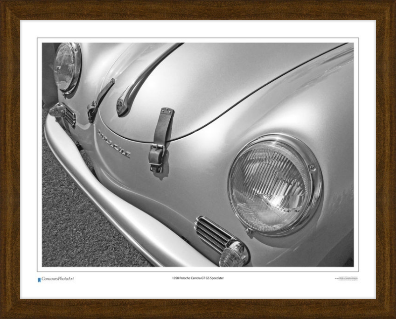 1958 Porsche Carrera GT GS Speedster / CPA203B / B&W Print