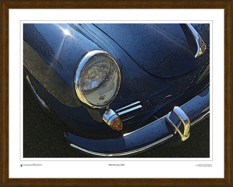 1964 Porsche 356C / CPA211C / Stylized Image
