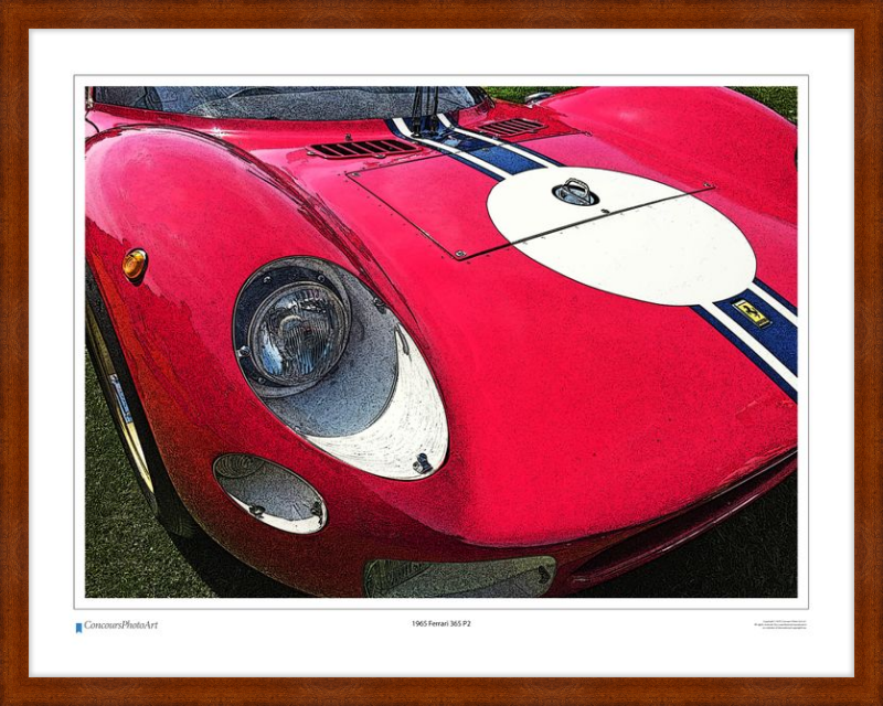 1965 Ferrari 365 P2 / CPA411C / Stylized Print