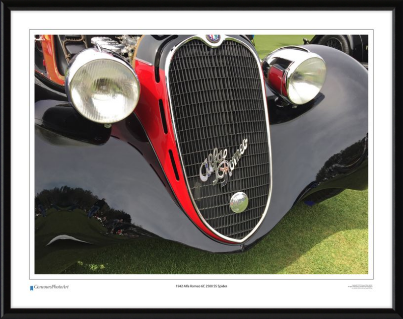 1942 Alfa Romeo 6C 2500 SS Spider / CPA216A / Color Print