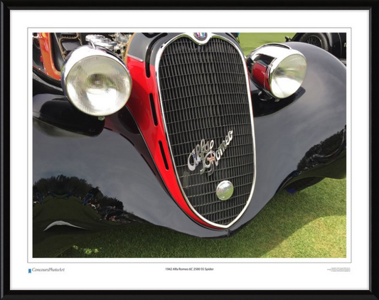 1942 Alfa Romeo 6C 2500 SS Spider / CPA216A / Color Print