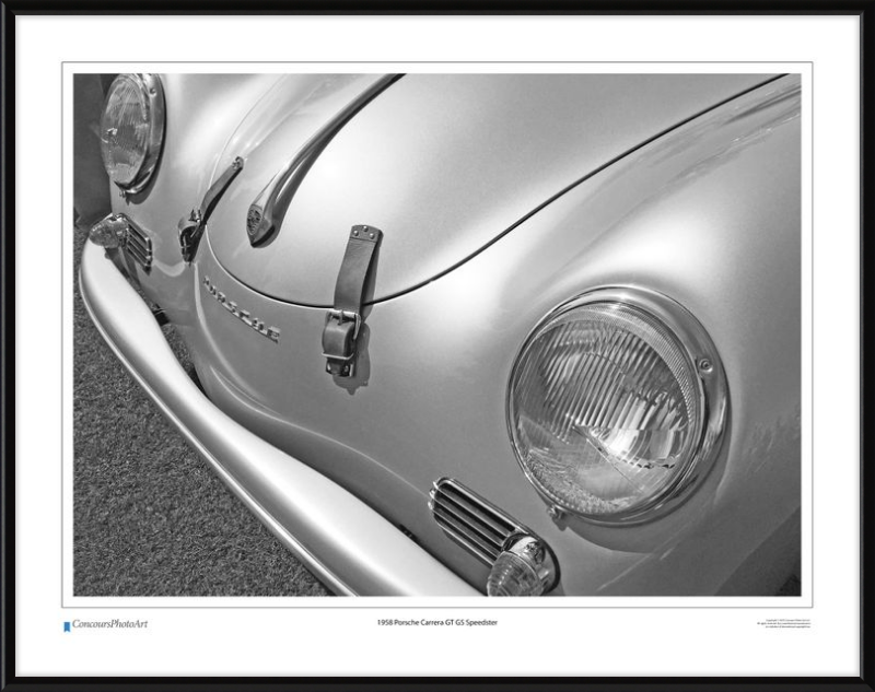 1958 Porsche Carrera GT GS Speedster / CPA203B / B&W Print