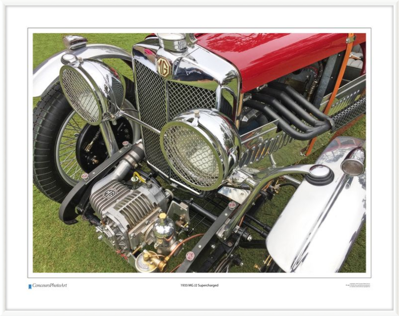 1933 MG J2 Supercharged / CPA101A / Color Print