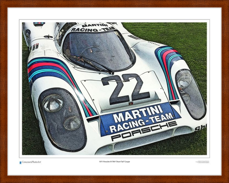 1971 Porsche 917KH "Short Tail" Coupe / CPA409C / Stylized Print