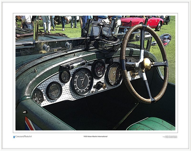 1930 Aston Martin International / CPA602C / Stylized Image